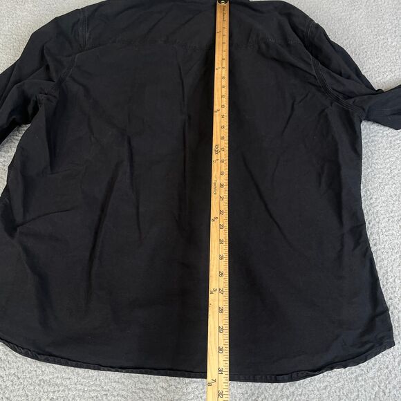 True Religion Shirt Mens 3XL Denim Pearl Snap Metal Button Slim Embroidered - Picture 7 of 11